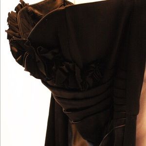 White House black market black strapless dress